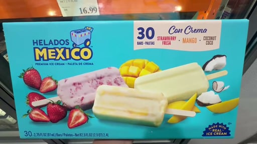 Helados Mexico Ice Cream Bars 30 Count Box