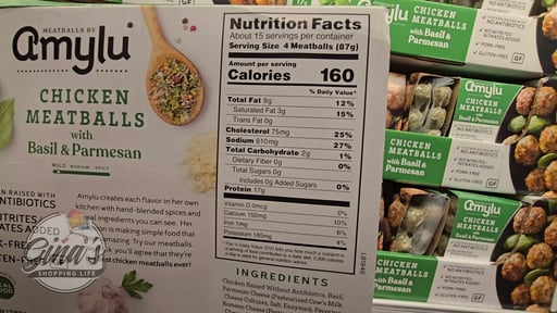 Amylu Basil Parm Chicken Meatballs
