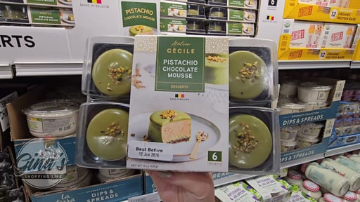Atelier Cécile Pistachio Chocolate Mousse Desserts, 6 ct