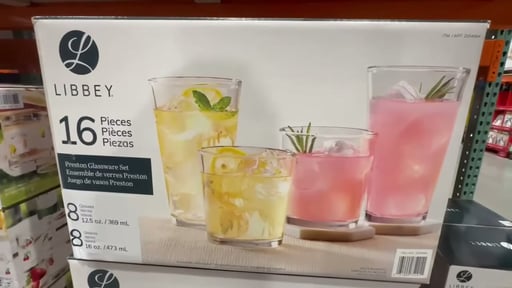 Libbey Preston Flare 16-Piece Tumbler and Rocks Glass Set