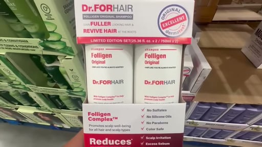Dr. FORHAIR Folligen Anti-Thinning Biotin Shampoo 25 fl oz 2-Pack