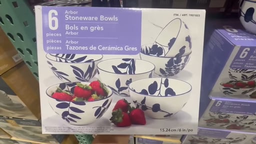 Certified International 6" Blue Arbor Bowl Set, 6-Piece