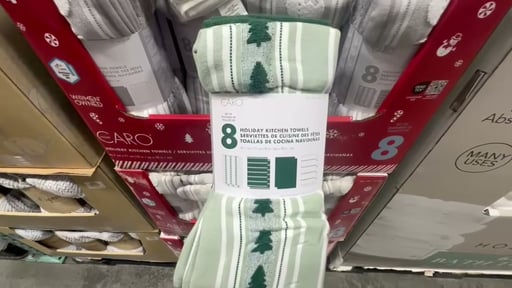 Caro Home Holiday Kitchen Towel Set, 8-Pack (18" x 28")