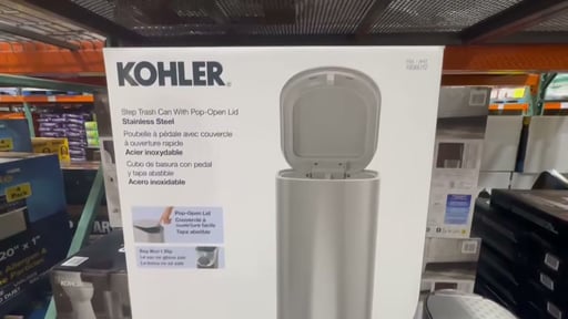 Kohler 8L Stainless Steel Bathroom Step Can