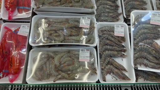 Whole Head On Farmed White Shrimp 9/14 ct