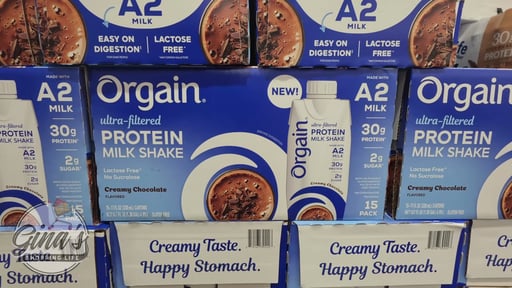 Orgain A2 Ultra-Filtered Protein Milk Shake, Chocolate, 11 fl oz, 15-Pack