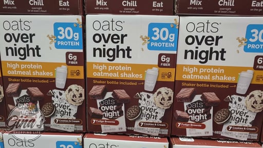 Oats Overnight High Protein Oatmeal 14 Pack, Shaker Bottle