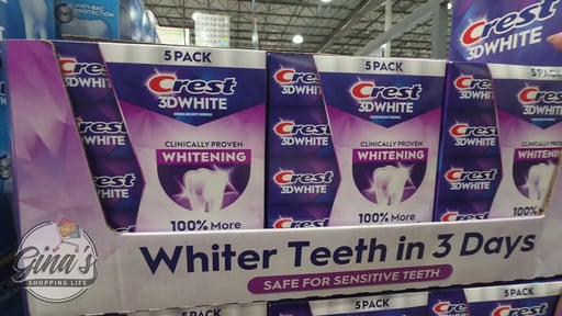 Crest 3D White Brilliant Mint Toothpaste, 5-Pack / 5.2 oz