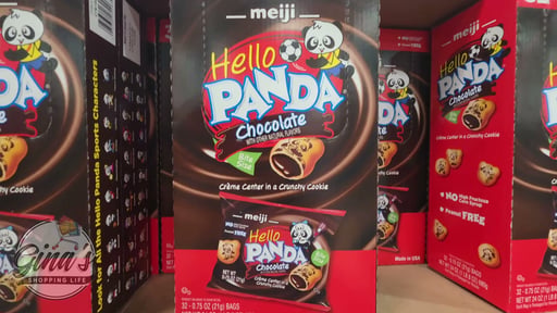 Meiji Hello Panda Chocolate Creme Filled Cookies, 32 x 0.75 oz