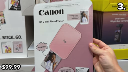 Canon IVY 2 Pink Mini Photo Printer Bundle with 60 Sheets