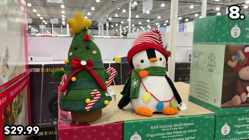 Knit Holiday Shelf Sitters, Set of 2
