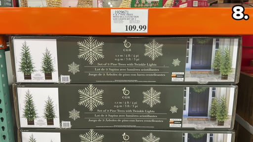 Boxed Pine Trees with Twinkle Lights, Set of 2 (4' & 3')