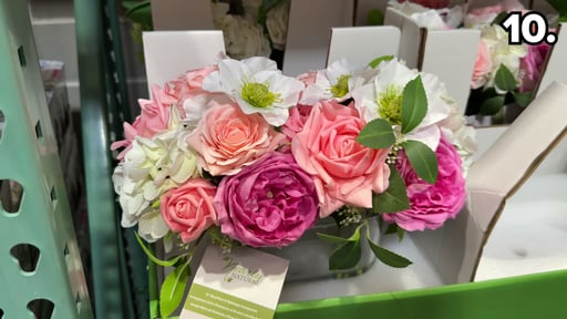 Nearly Natural Faux 10" Mixed Rose & Hydrangea Arrangement