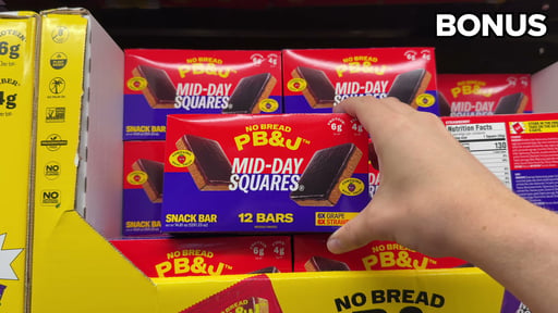 Mid-Day Squares PB&J Variety Pack 12 Count (0.925 lbs)