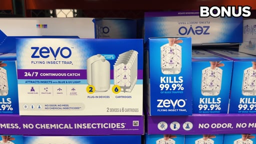 Zevo Flying Insect Trap 2 Devices / 6 Refills