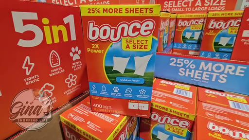 Bounce Select-A-Size Dryer Sheets, Outdoor Fresh, 400 Sheets