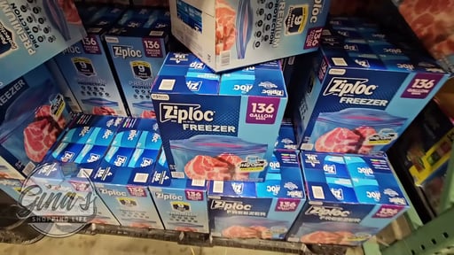 Ziploc Gallon Freezer Bags 4/34 CT