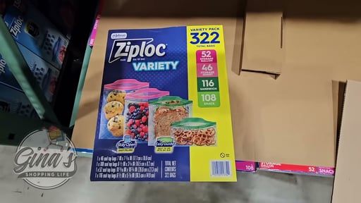 Ziploc Variety Pack 322 CT