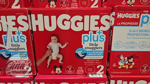 Huggies Plus Diapers Size 2 12-18 lbs 174 ct