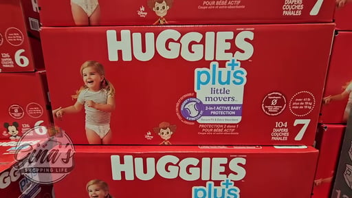 Huggies Plus Little Movers Size 7, 104 CT
