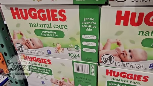 Huggies Natural Care Baby Wipes, 1024 CT