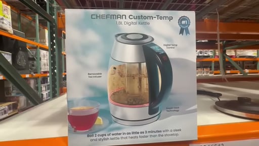 Chefman Kettle 1.8 Ltr with Tea Infuser