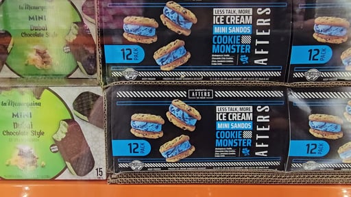 Afters Ice Cream Mini Sandos Cookie Monster 12ct