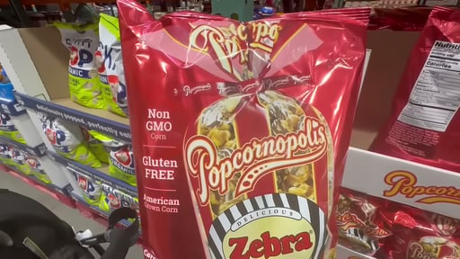 Popcornopolis Zebra Popcorn 24 oz