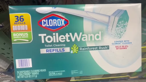 Clorox ToiletWand Disposable Toilet Cleaning System, 36 Count with 1 Wand