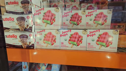 JonnyPops Organic Strawberry Bar 18-Count