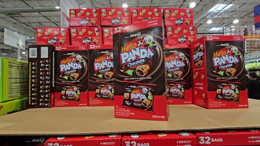 Meiji Hello Panda Chocolate Creme Filled Cookies, 32 x 0.75 oz