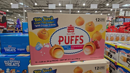 I-MEI Cream Puff Milk + Strawberry 27.09 oz
