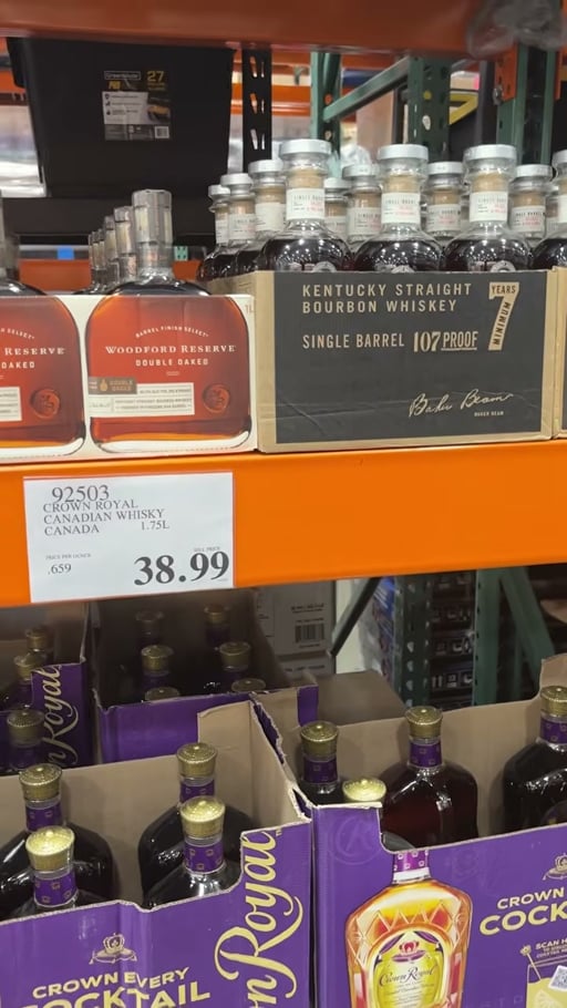 Crown Royal Fine De Luxe Blended Canadian Whisky, Canada, 1.75L