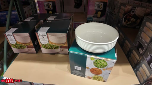 Trudeau 3-Piece Porcelain Serving Bowl Set
