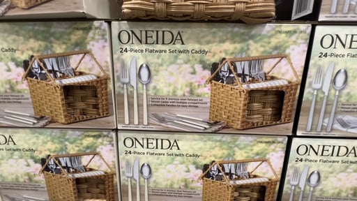 Oneida 24-Piece Flatware Set with Caddy