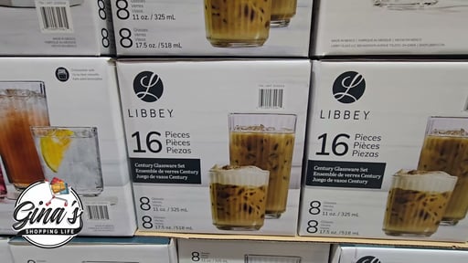 Libbey Fluted Glassware 16-Piece Set