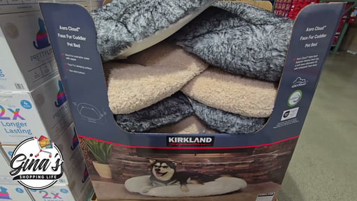 Kirkland Signature AeroCloud Faux Fur Cuddler Pet Bed