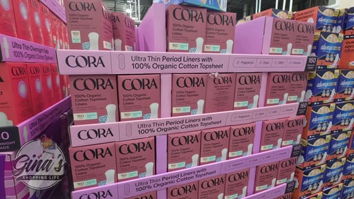 Cora Organic Cotton Topsheet Liner, 160 Count