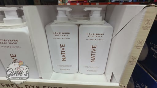 Native Nourishing Body Wash, Coconut & Vanilla, 2-Pack, 34 FL OZ Each