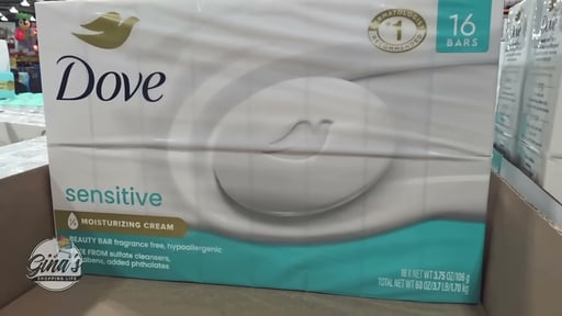 Dove Sensitive Skin Beauty Bar Soap 16 Pack, 3.75 oz