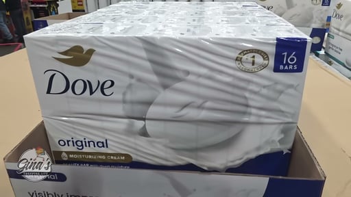 Dove Original Beauty Bar Soap 16-Pack, 3.75 oz