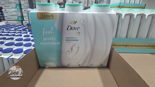 Dove Sensitive Body Wash, 3 x 23 fl oz