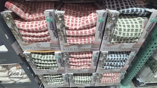 Trident Dotted Striped Towel Assorted Colors