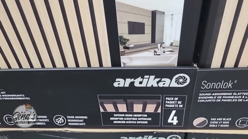 Sonolok Sound-Absorbing Wall Panel Kit - Oak & Black
