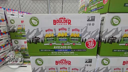 Boulder Canyon Kettle Style Potato Chips, Variety Pack, 1 oz, 36-Count