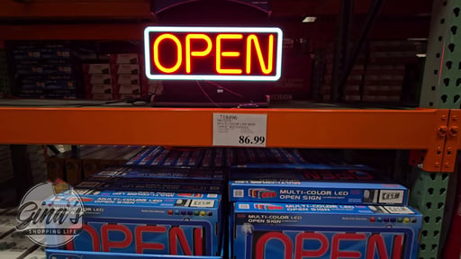 Pro-Lite Multi Color LED Sign "Open" Rectangle