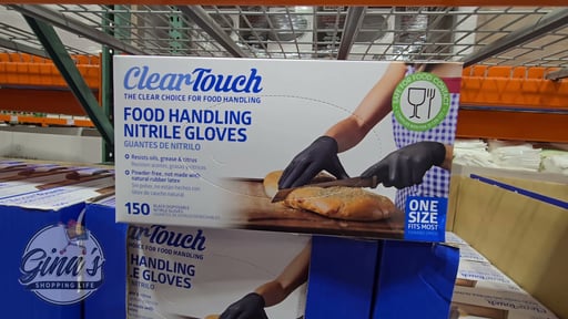 Clear-Touch Food Handling Nitrile Gloves 150 CT Black