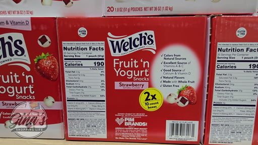 Welch's Fruit 'n Yogurt Snacks, 20 Count, 1.8 oz Pouches