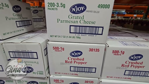 N'Joy Grated Parmesan Cheese Portion Packets, 200 CT