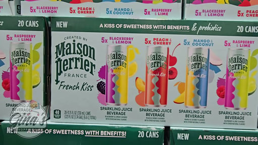Maison Perrier French Kiss Sparkling Juice Beverage Variety Pack, 20 x 11.15 fl oz